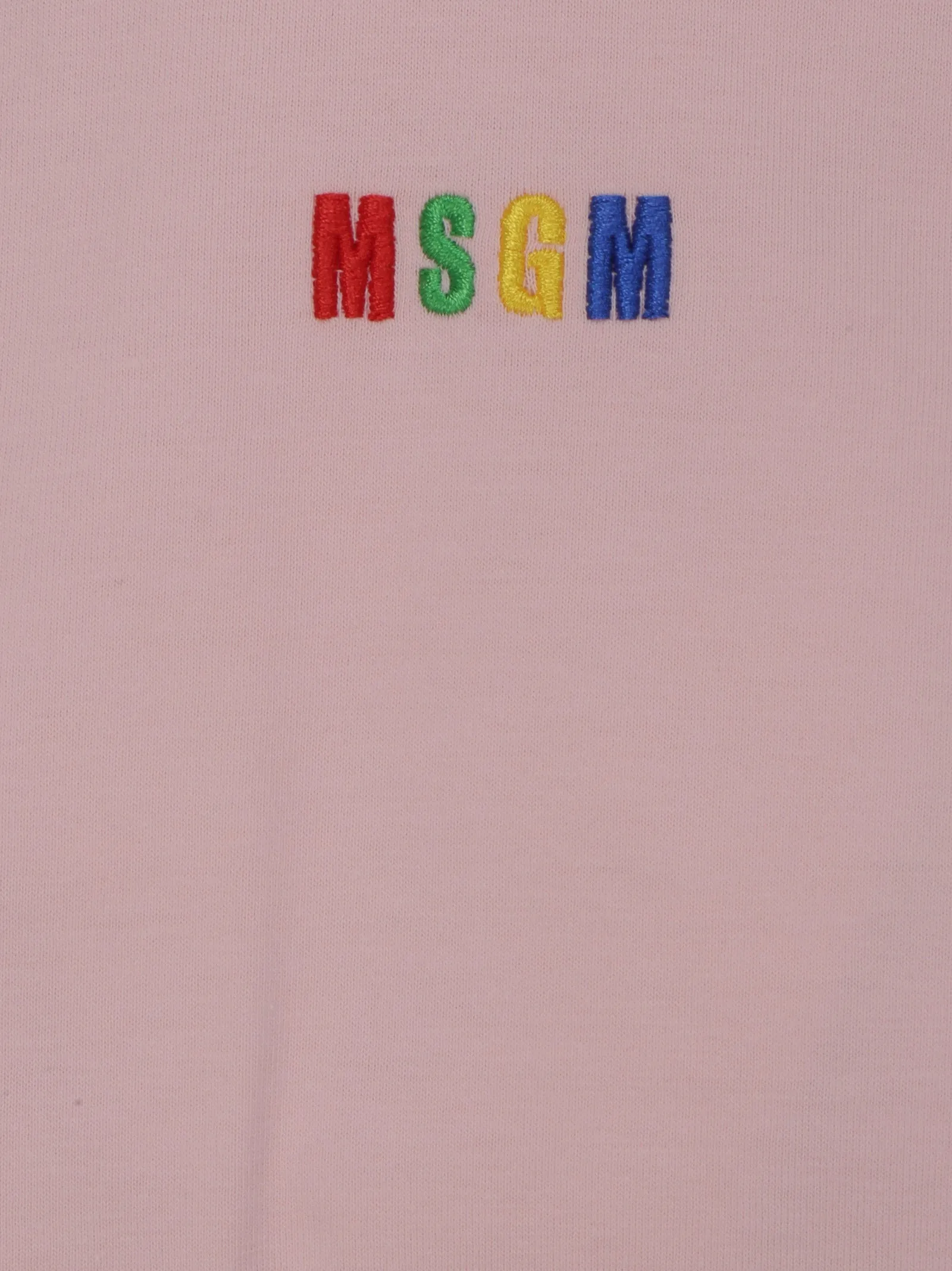MSGM Logo Embroidered Crewneck T-Shirt