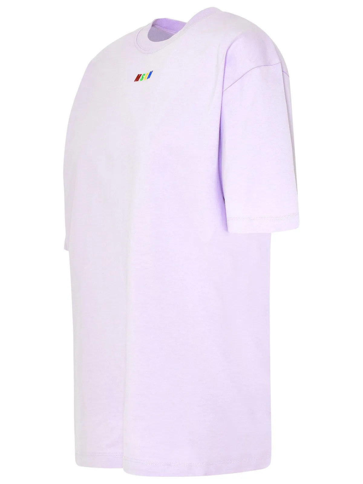 MSGM Logo Embroidered Crewneck T-Shirt