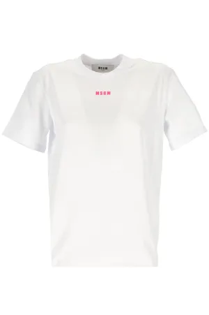 MSGM Logo Print Crewneck T-Shirt