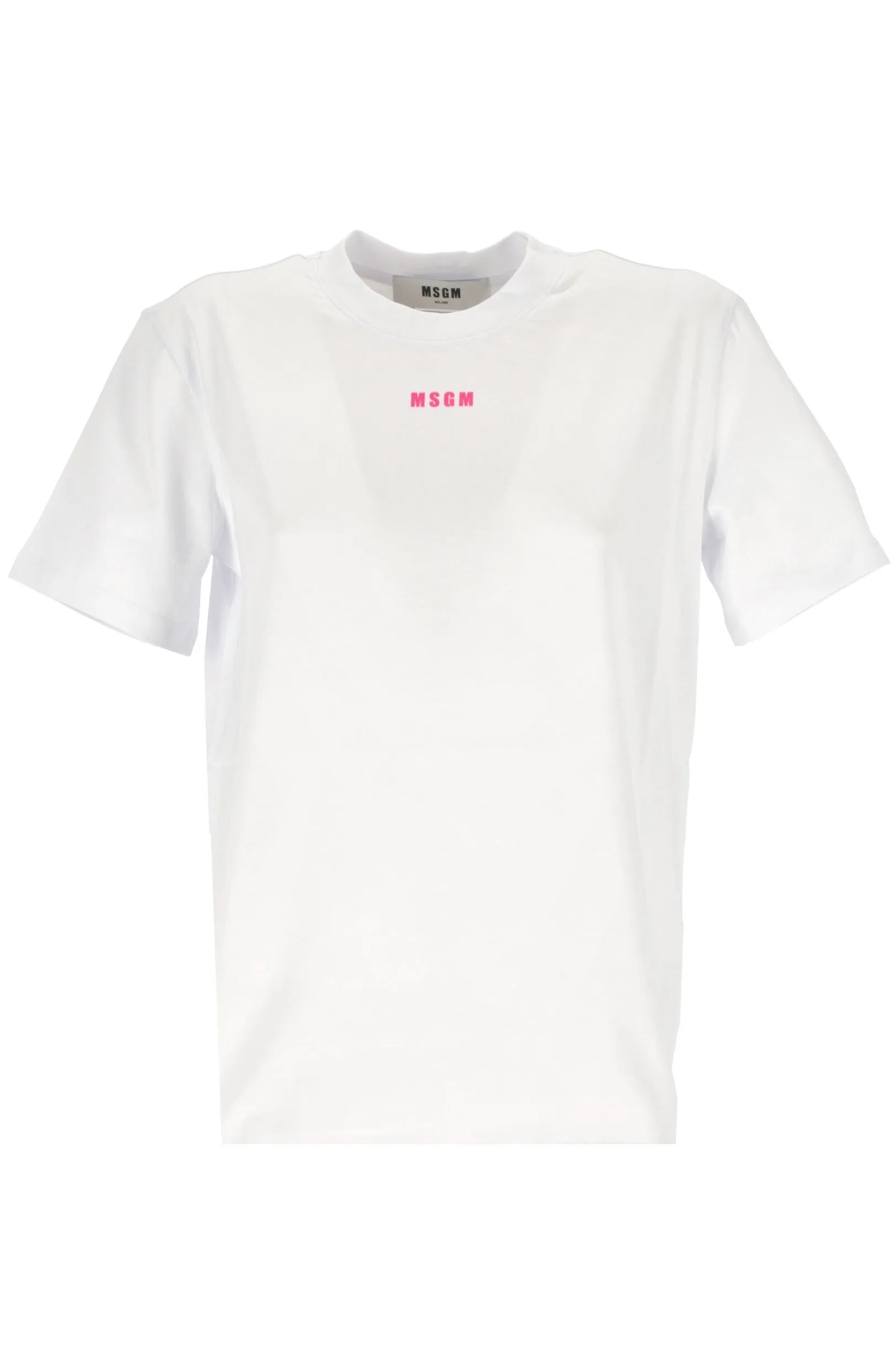 MSGM Logo Print Crewneck T-Shirt