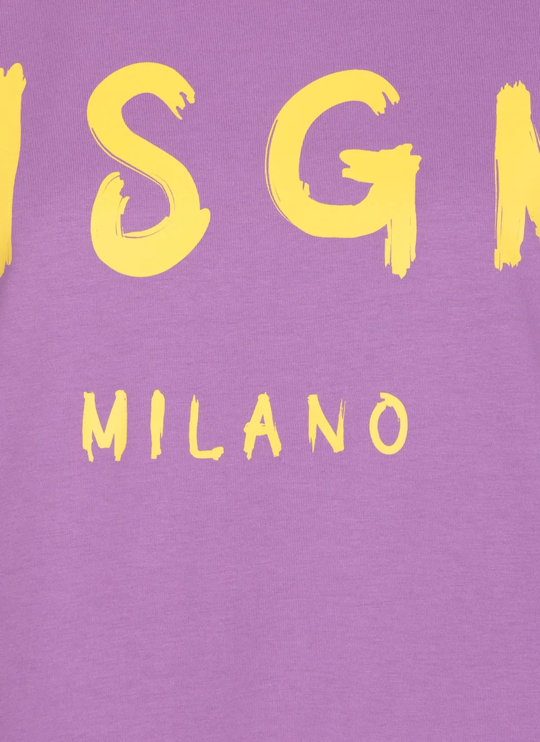 MSGM Logo Printed Crewneck T-Shirt