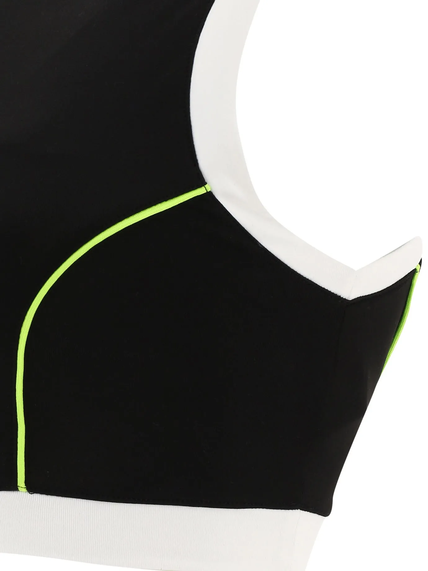 MSGM Logo Printed Sports Bra Top