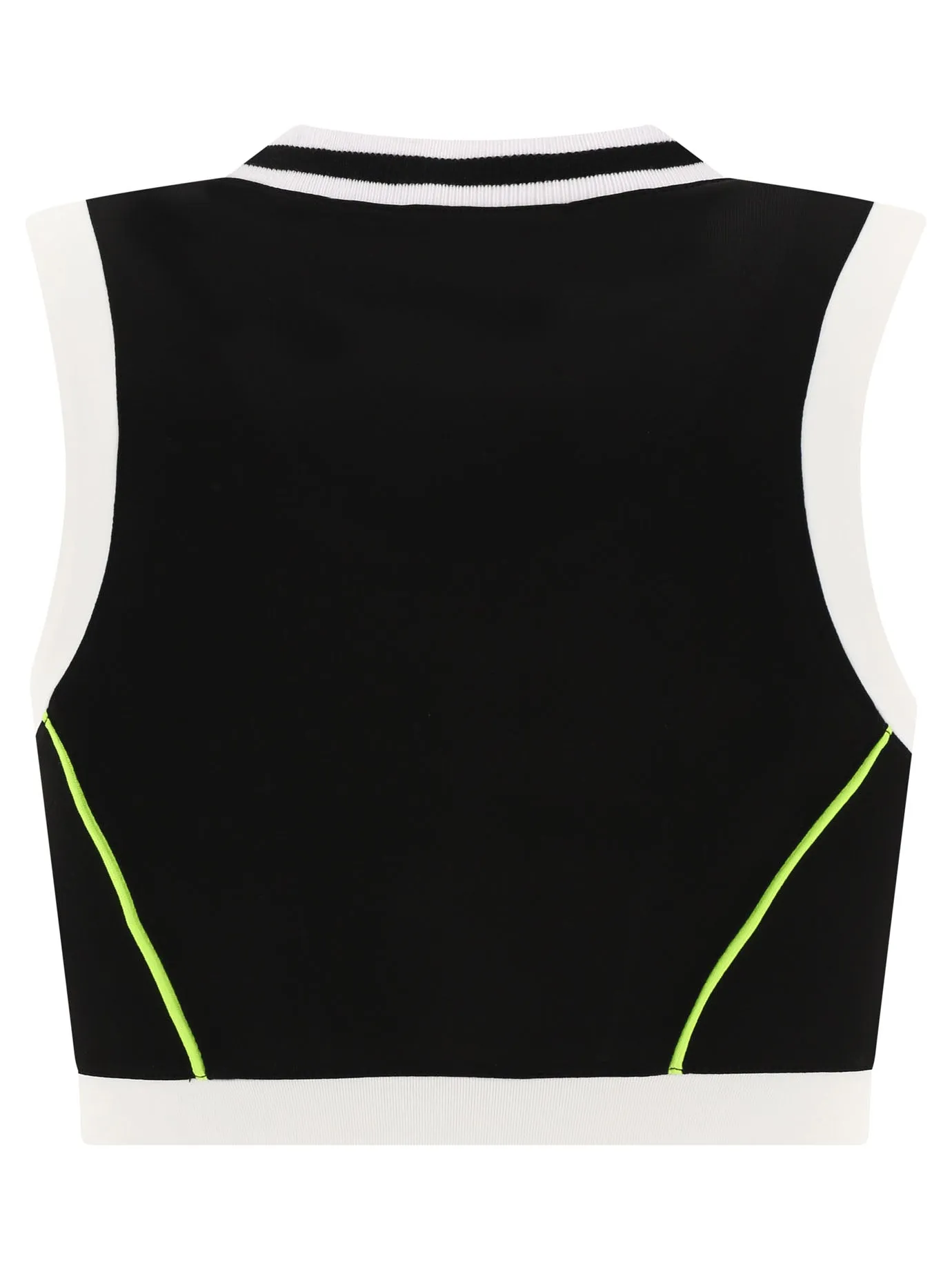 MSGM Logo Printed Sports Bra Top