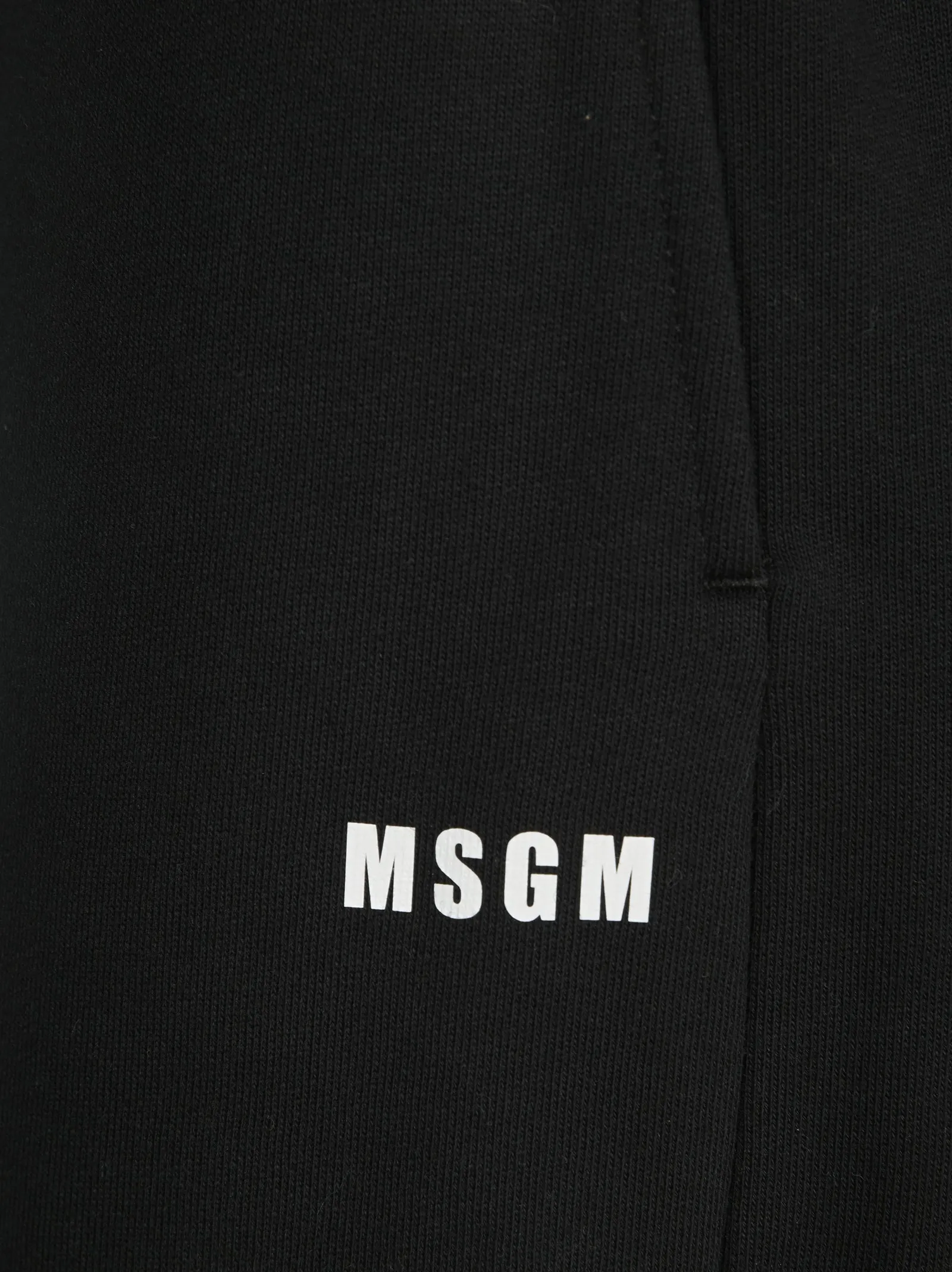 MSGM Logo Printed Wide Leg Track Pants
