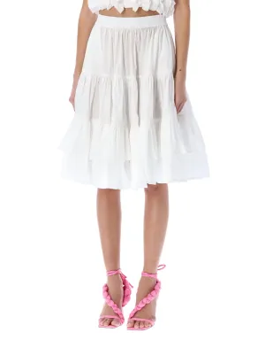 MSGM Ruffled Midi Skirt