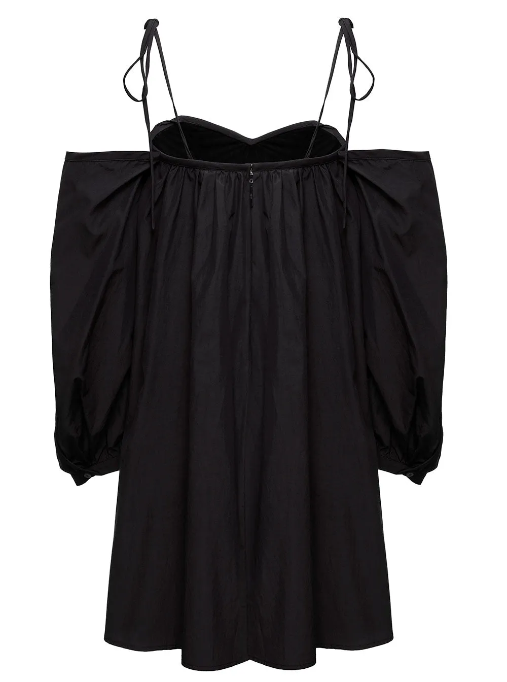 MSGM Tie Strap Cold Shoulder Dress