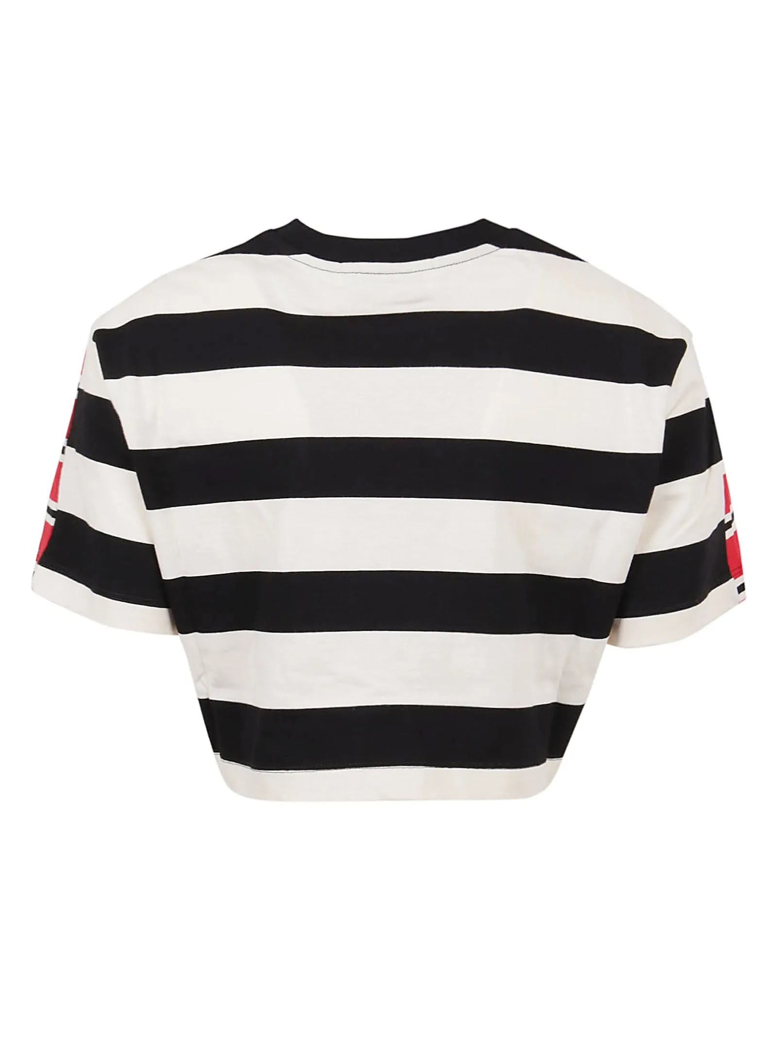 MSGM Tie-Waist Cropped T-Shirt