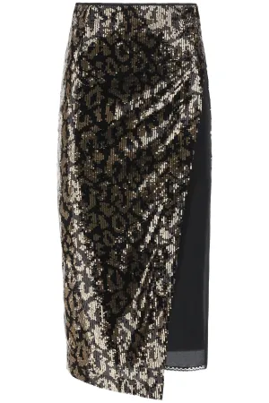 N21 High Waist Cut-Out Midi Skirt