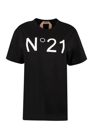 N21 Logo Printed Crewneck T-Shirt