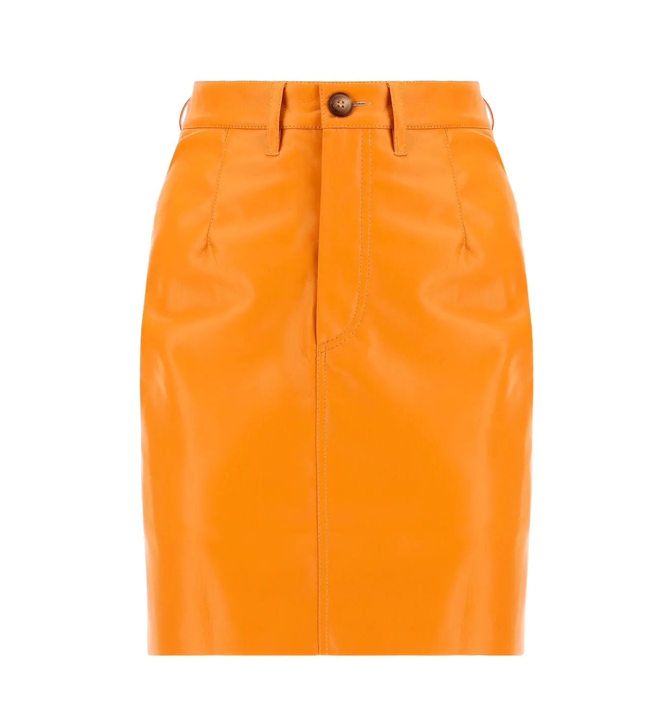 Nanushka Button Detailed Slim Cut Mini Skirt