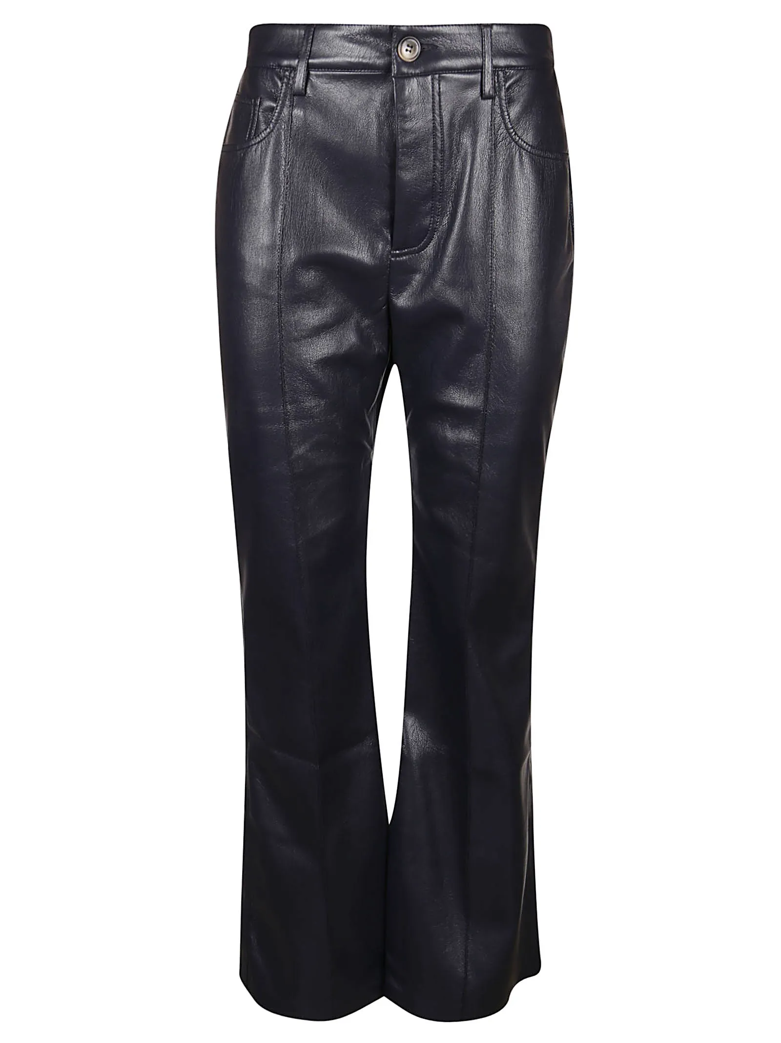 Nanushka Faux Leather High Waist Trousers