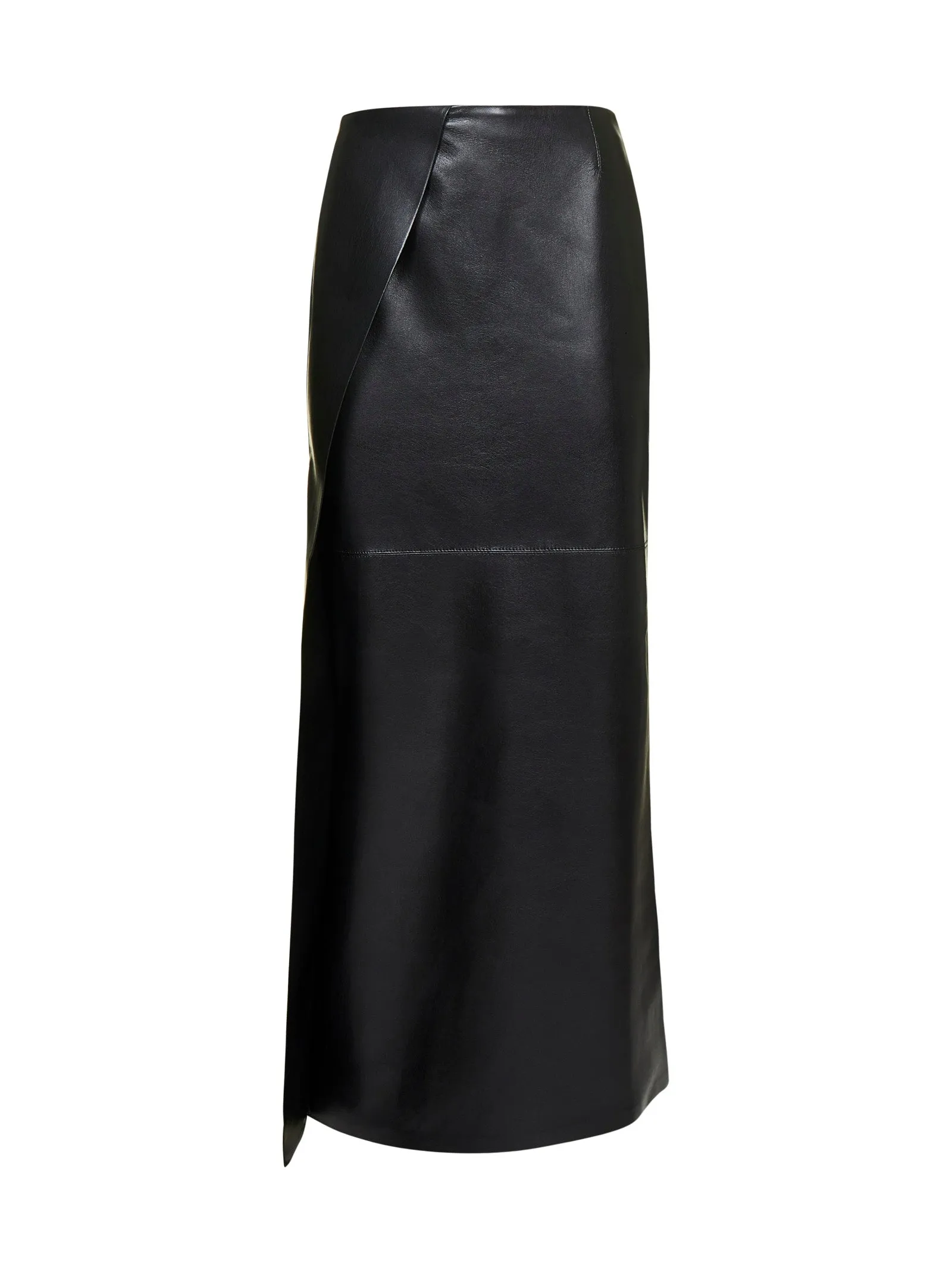 Nanushka High Waist Side Slit Maxi Skirt