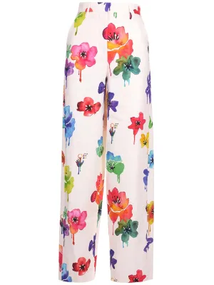 Off-White All-Over Printed Straight Leg Trousers