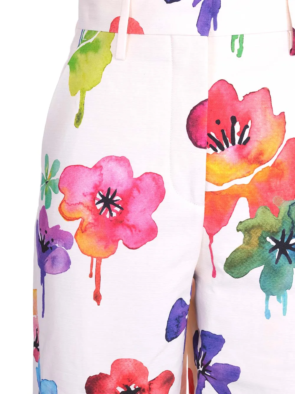Off-White All-Over Printed Straight Leg Trousers