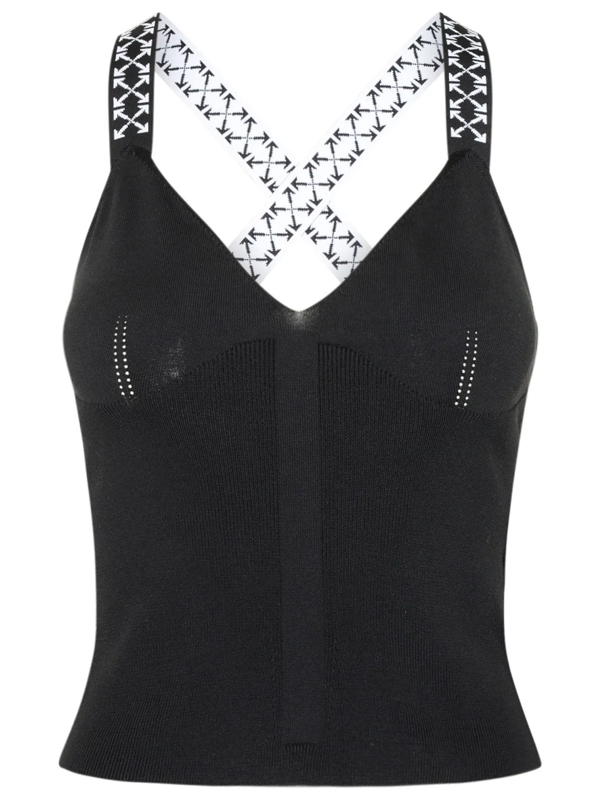 Off-White Bold Arrows Logo Tape Tank Top