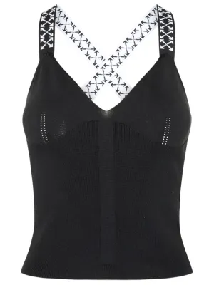 Off-White Bold Arrows Logo Tape Tank Top