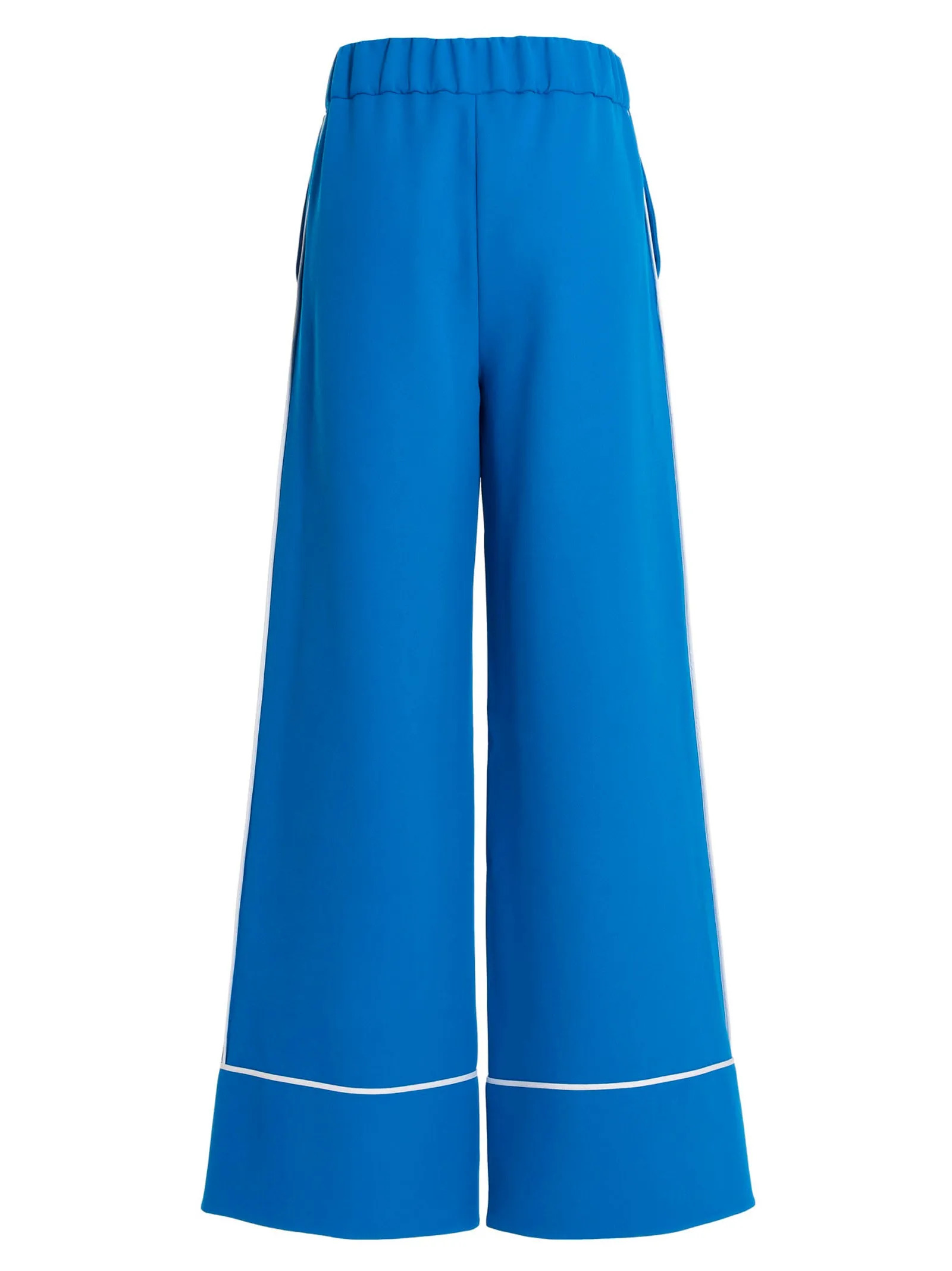 Off-White Cady High Waist Wide Leg Trousers