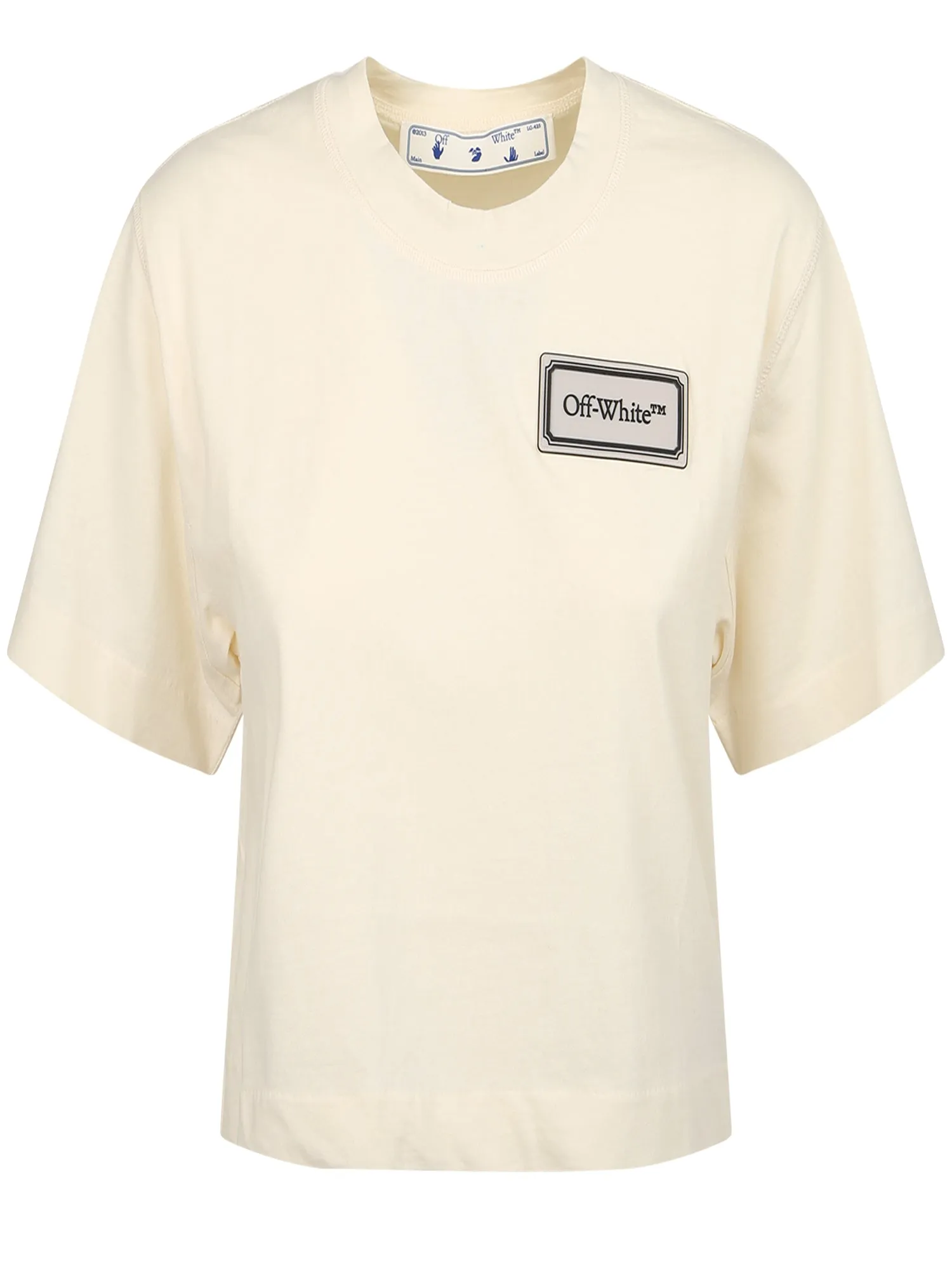 Off-White Cropped Crewneck T-Shirt
