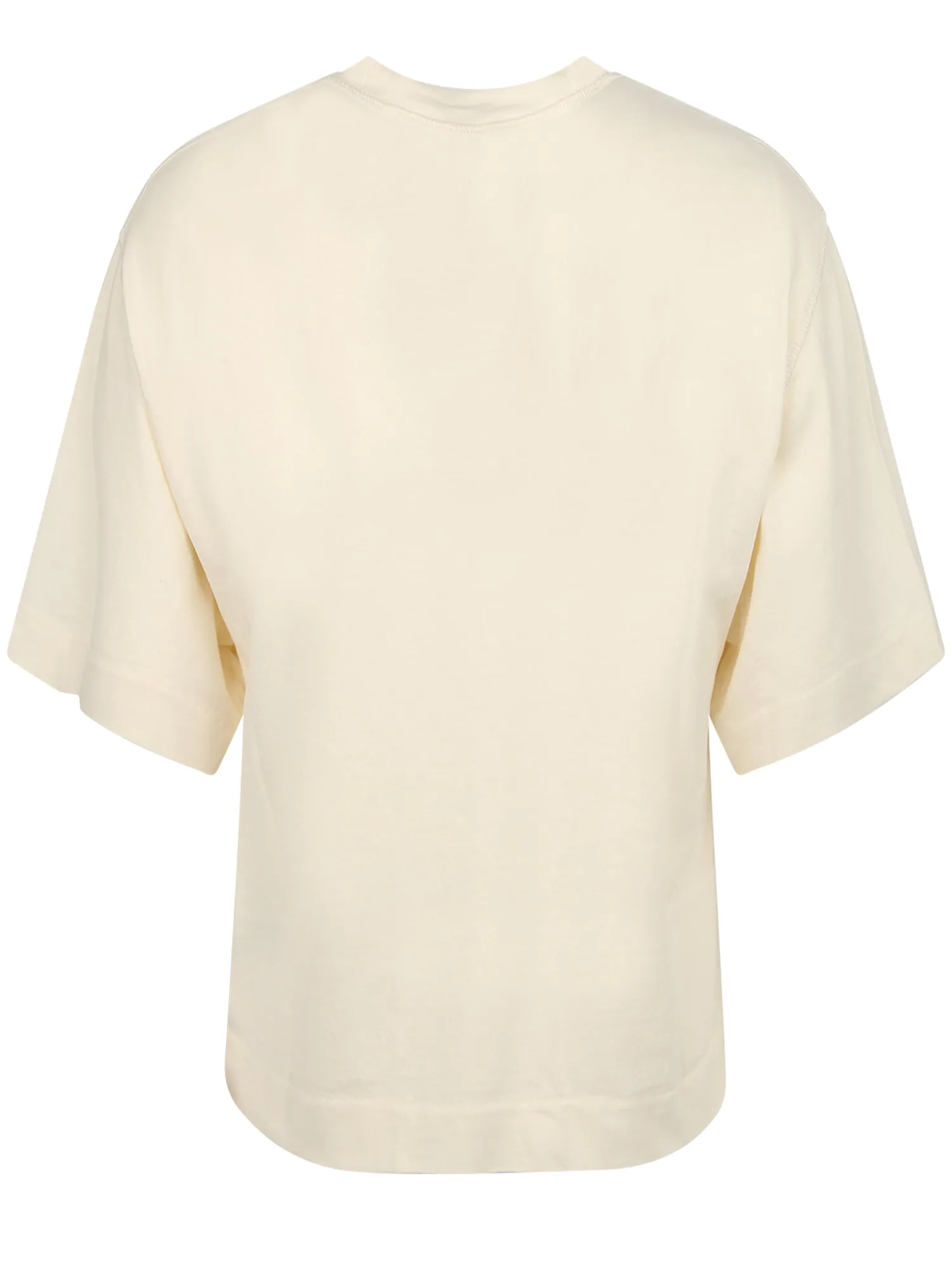 Off-White Cropped Crewneck T-Shirt