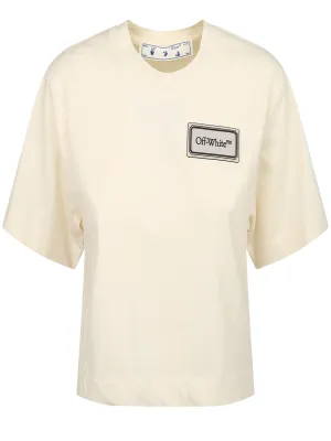 Off-White Cropped Crewneck T-Shirt