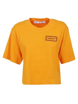 Off-White Cropped Crewneck T-Shirt