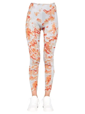 Off-White Floral Printed Leggings