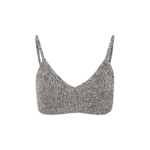 Off-White Languid Knitted Crop Top