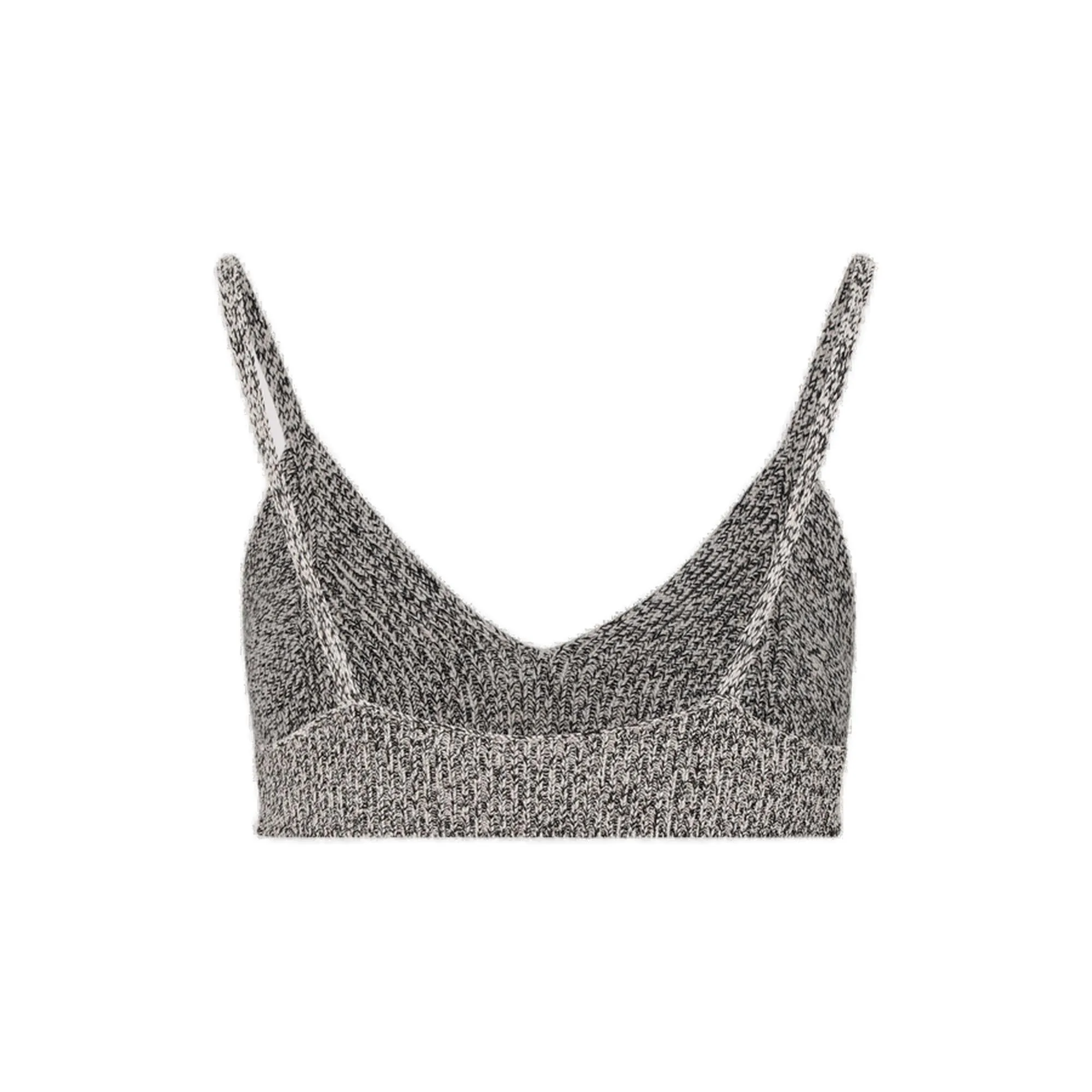 Off-White Languid Knitted Crop Top
