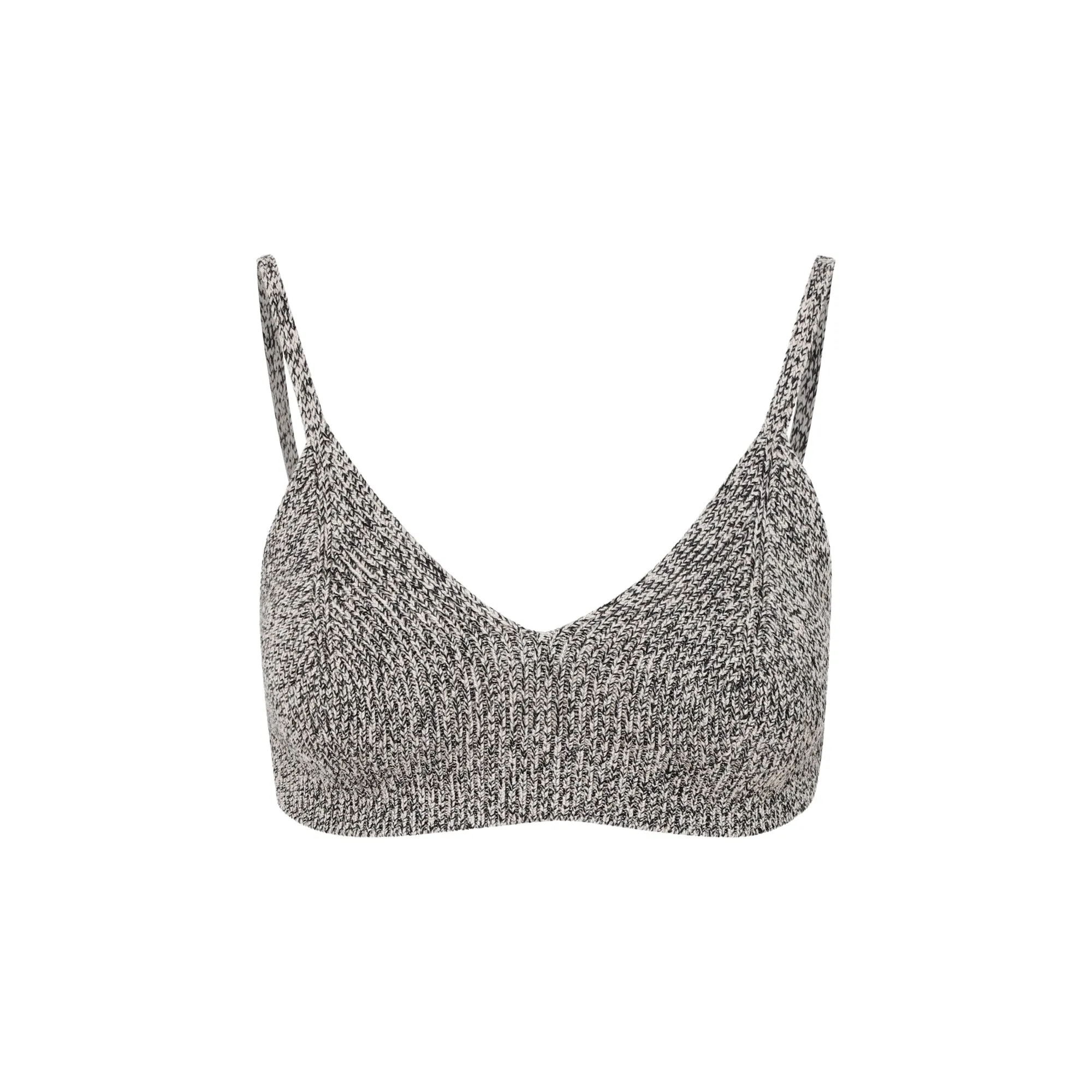 Off-White Languid Knitted Crop Top