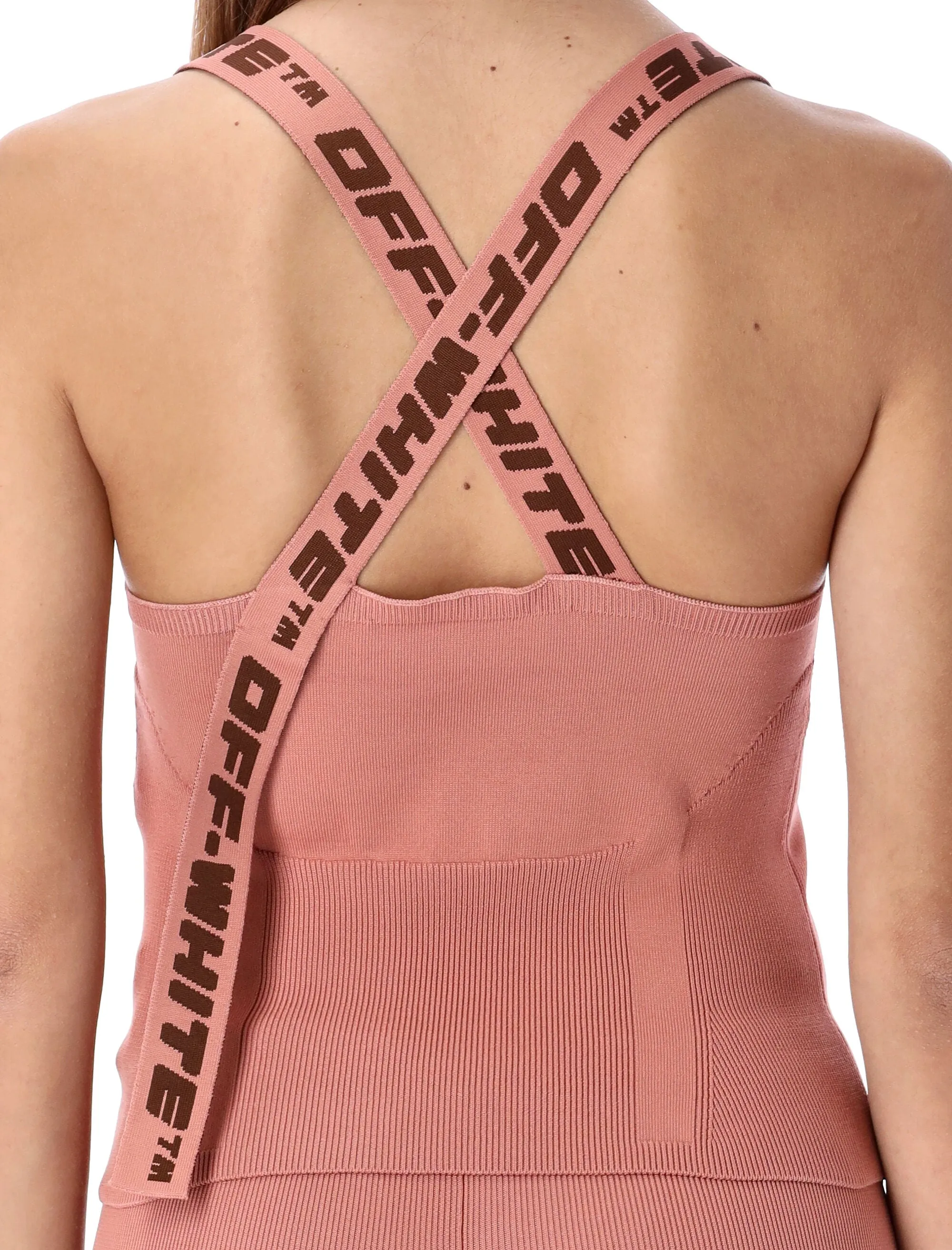 Off-White Logo Band V-Neck Tank Top