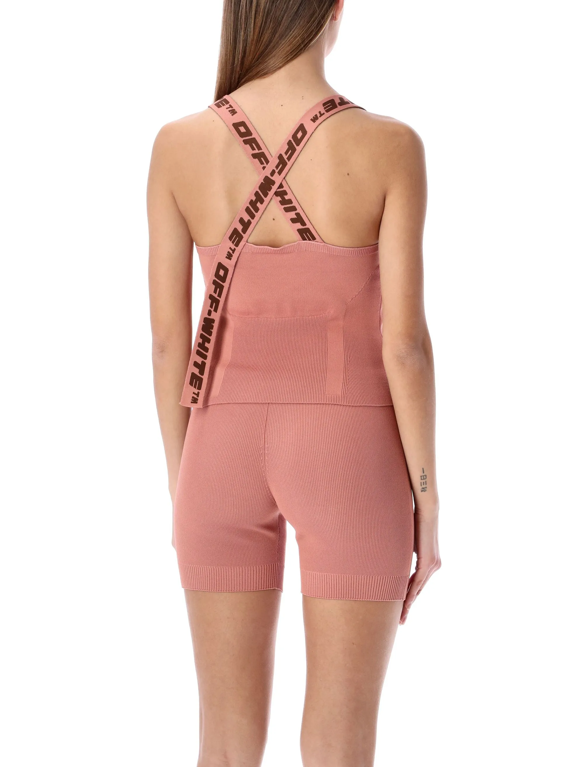 Off-White Logo Band V-Neck Tank Top