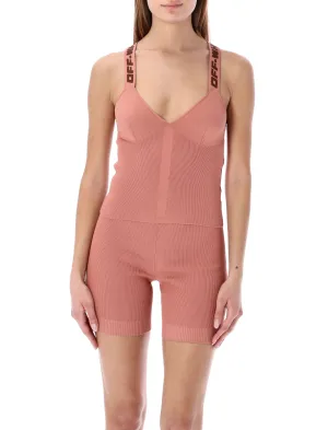 Off-White Logo Band V-Neck Tank Top
