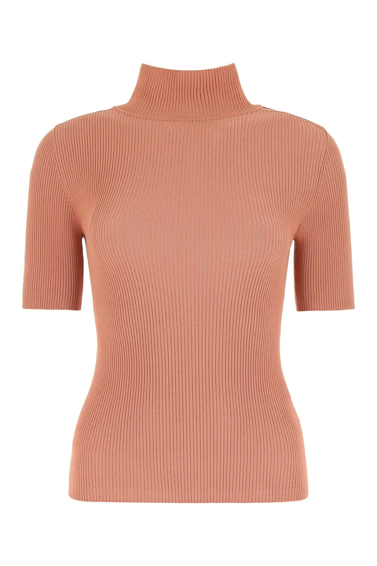 Off-White Logo Intarsia High Neck Knitted Top