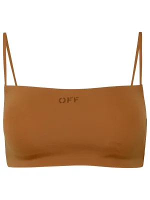 Off-White Logo Printed Sleeveless Top