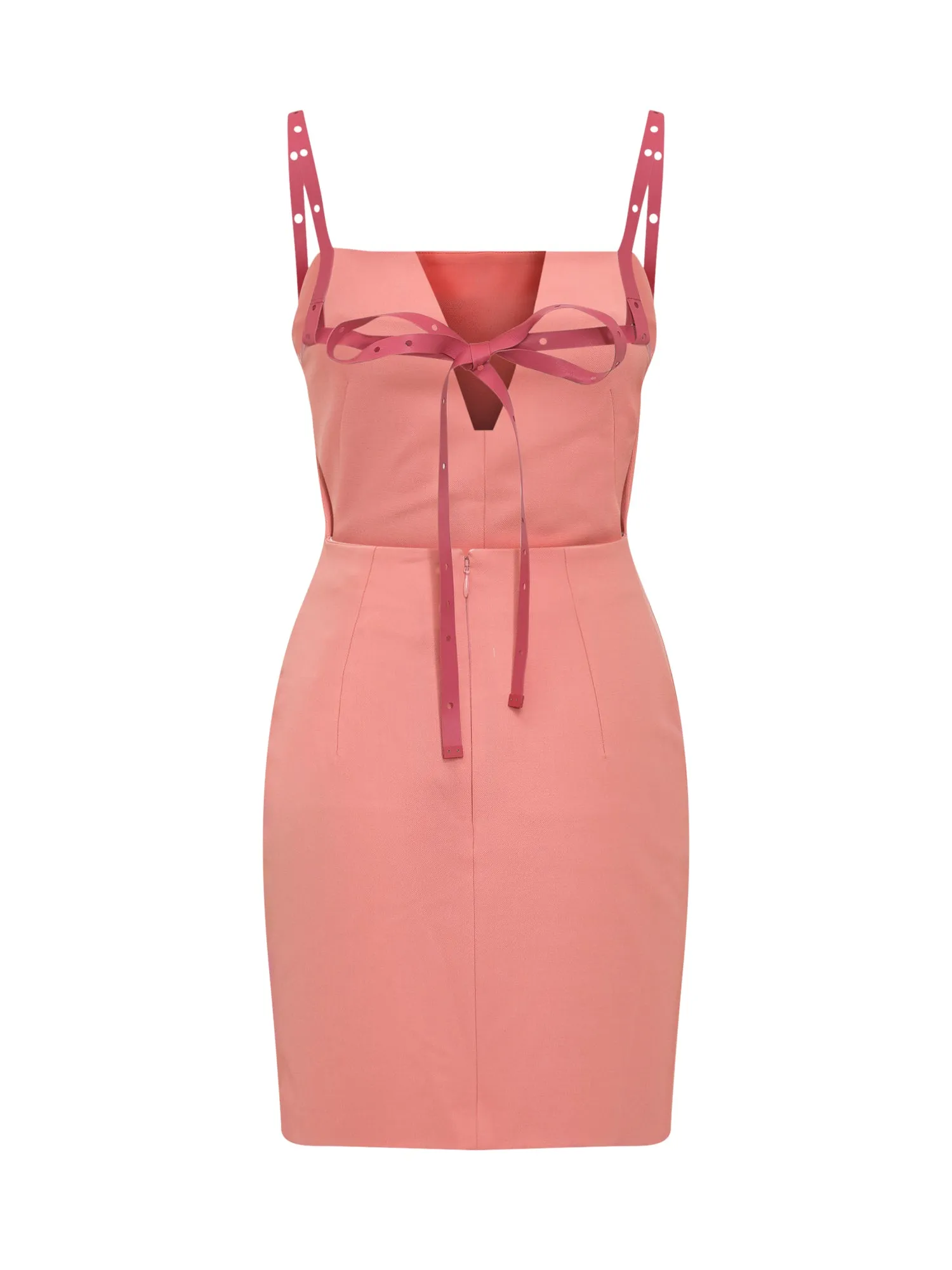 Off-White Open Back Mini Dress