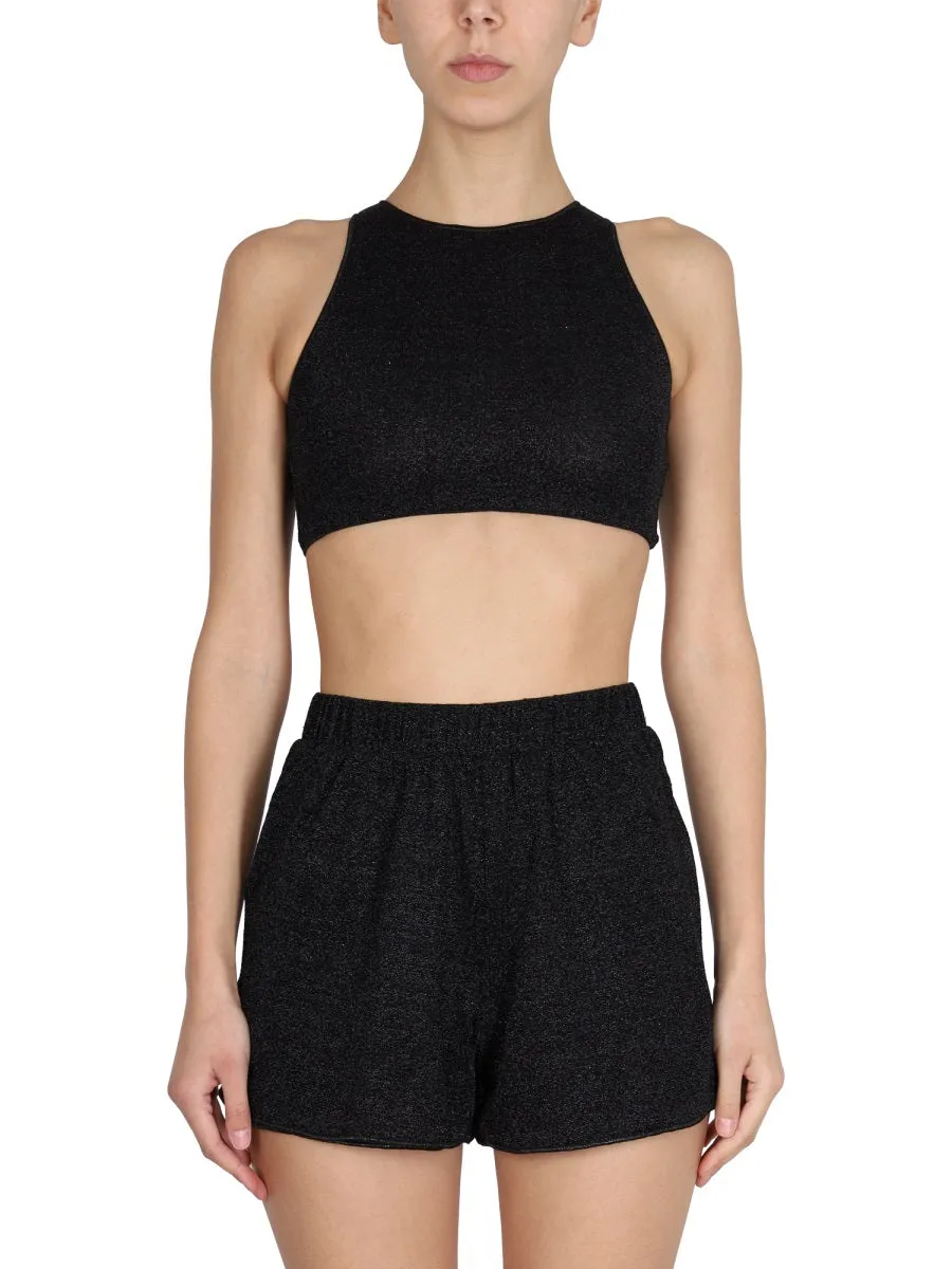 Osree Lumire Round-Neck Crop Top