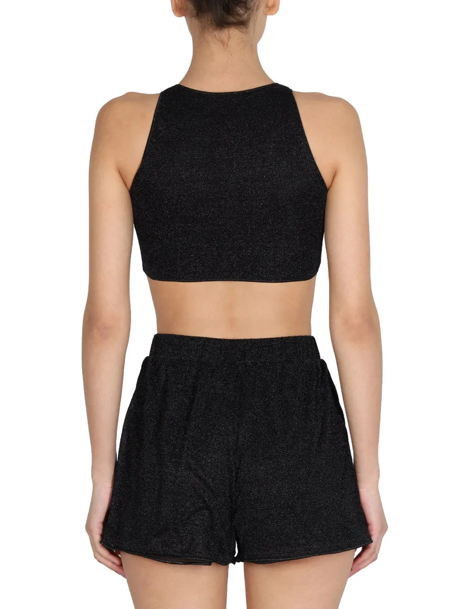 Osree Lumire Round-Neck Crop Top