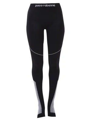 Paco Rabanne Logo Bang Stretch Leggings