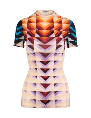 Paco Rabanne Short-Sleeved Patchwork Top