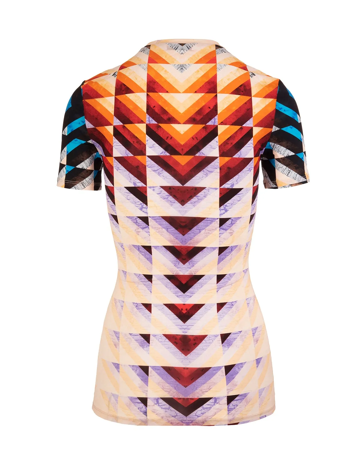 Paco Rabanne Short-Sleeved Patchwork Top