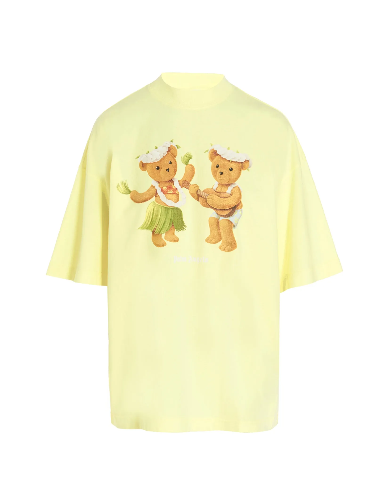 Palm Angels Dancing Bears Printed Crewneck T-Shirt