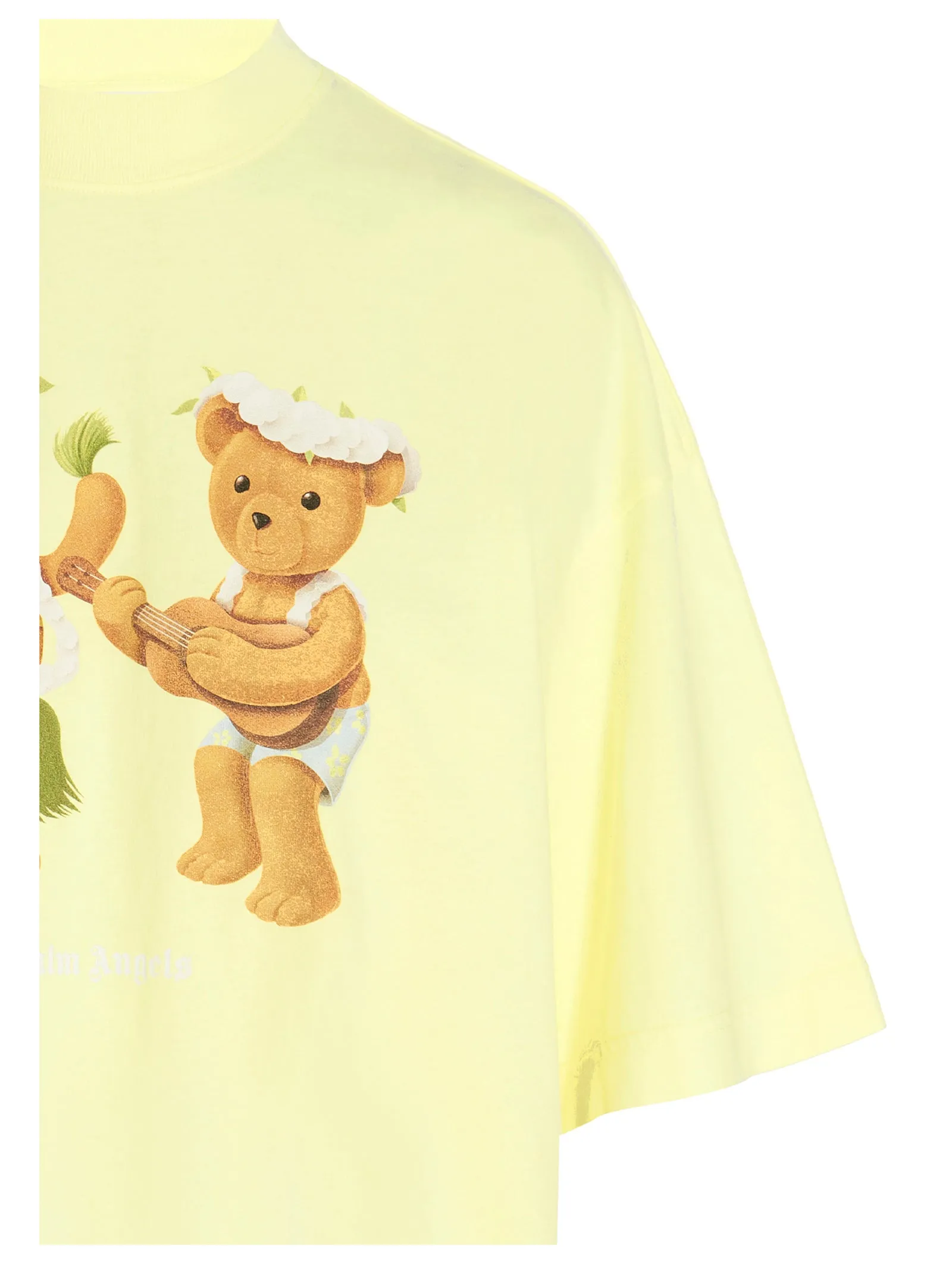 Palm Angels Dancing Bears Printed Crewneck T-Shirt