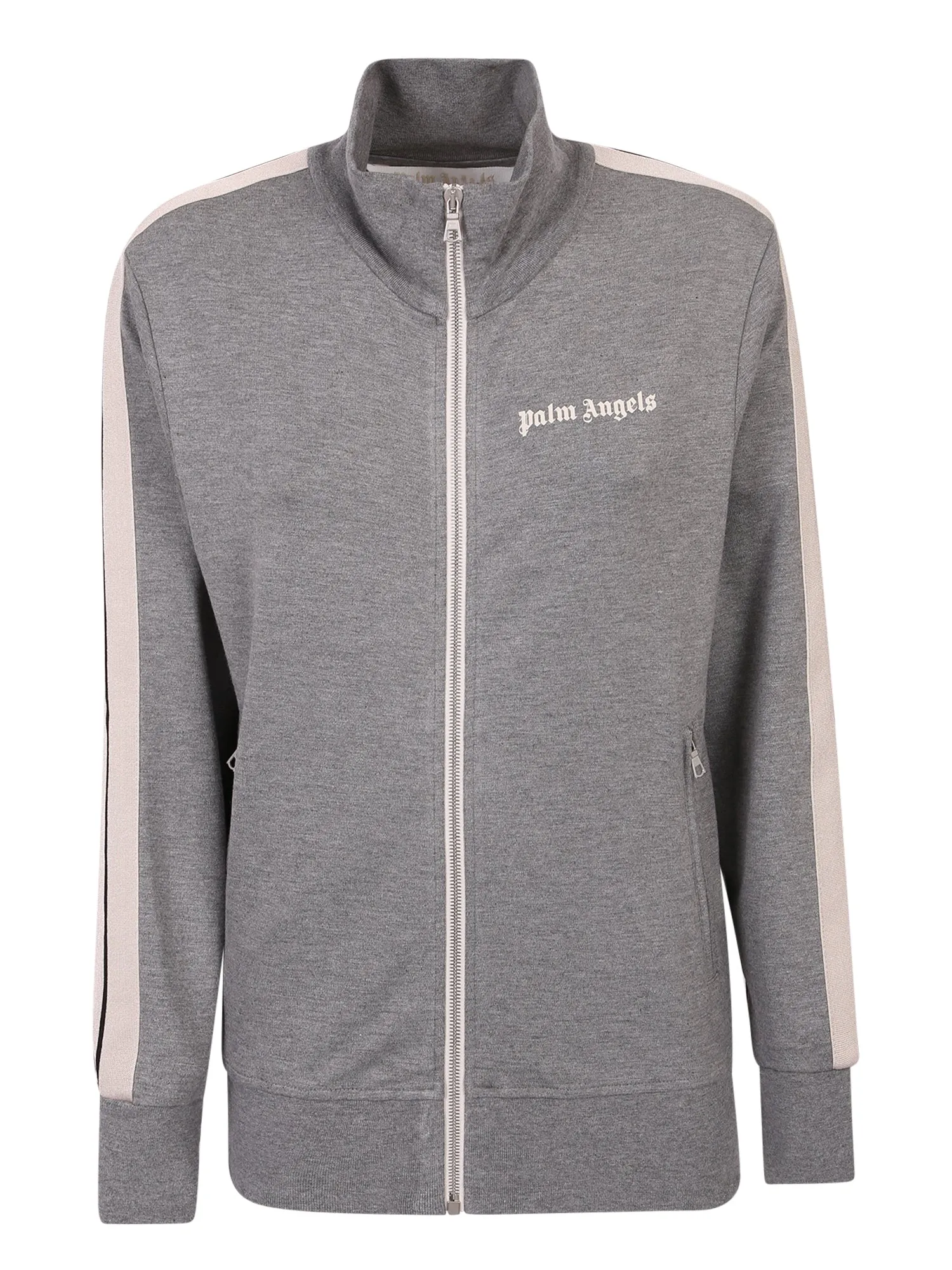 Palm Angels Logo Printed Zipped Track Jacket
