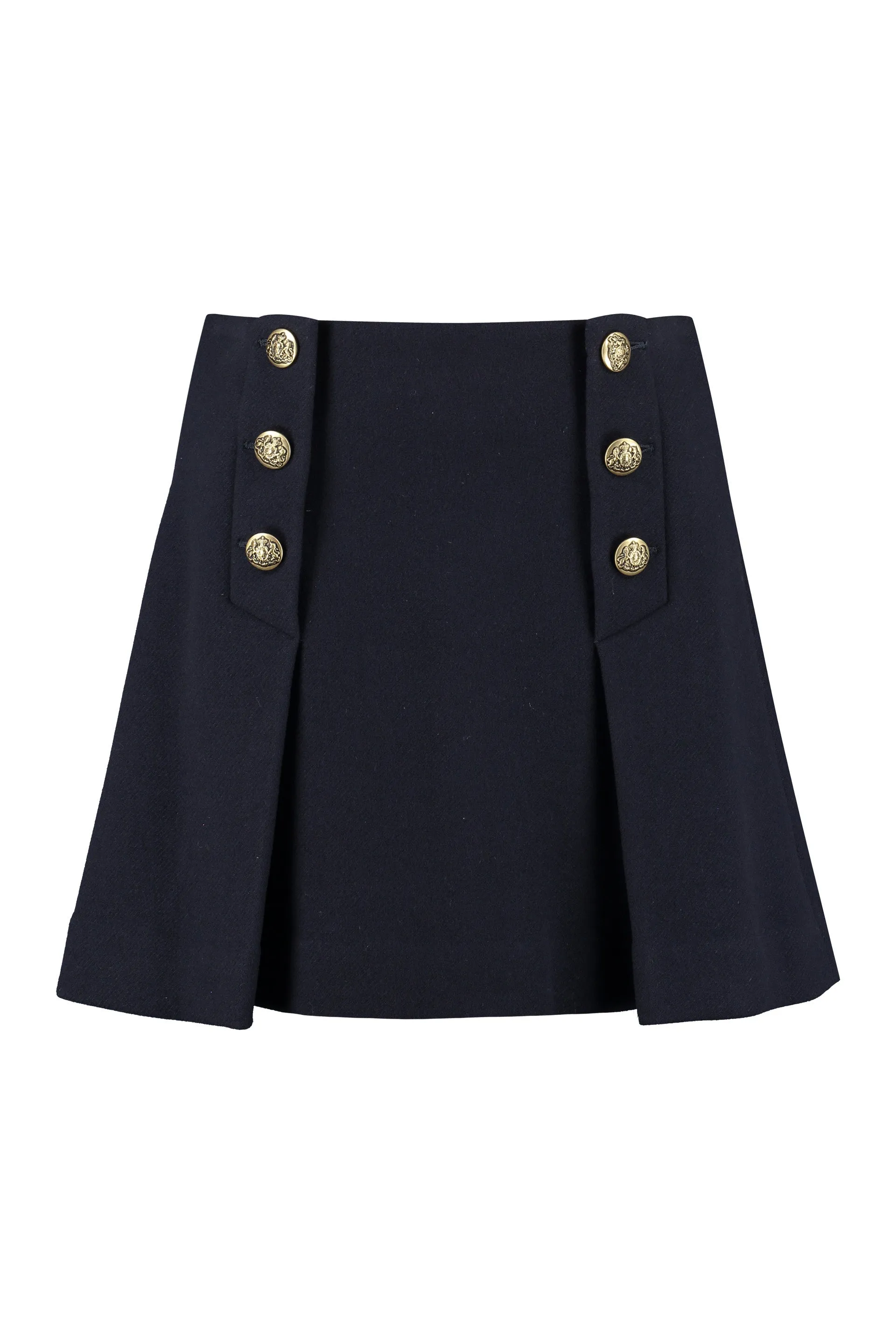 P.A.R.O.S.H. Buttoned-Embellished Mini  Skirt