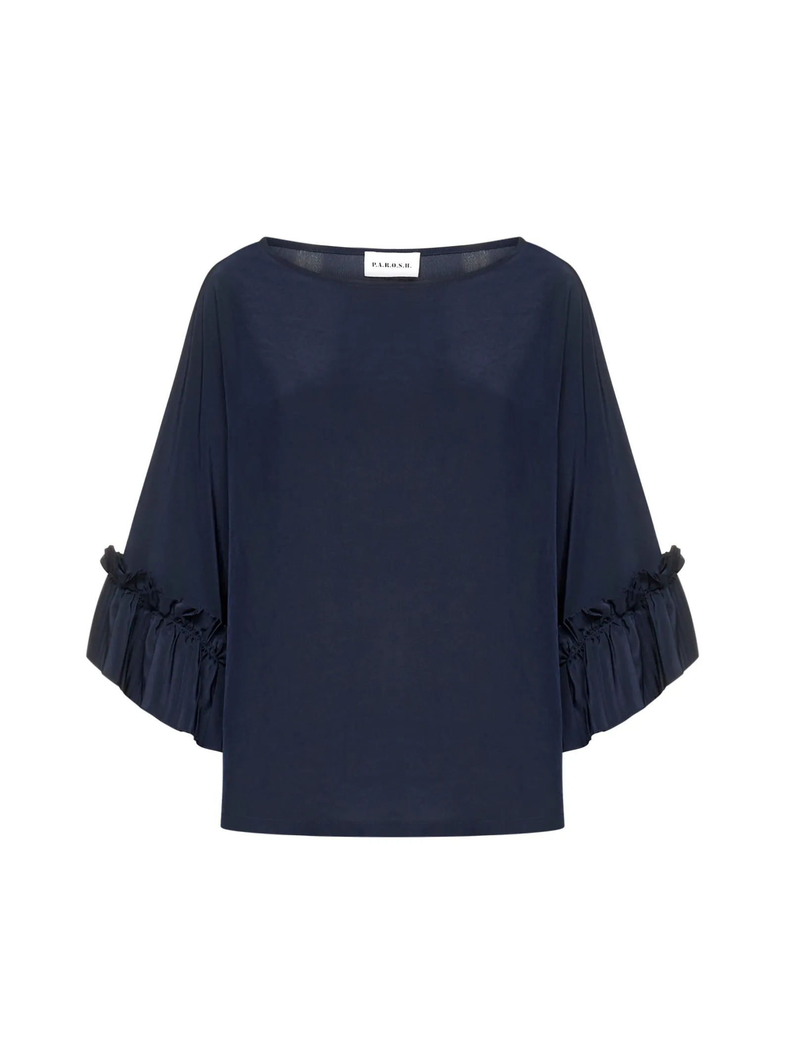 P.A.R.O.S.H. Ruffle Detailed Crewneck Top