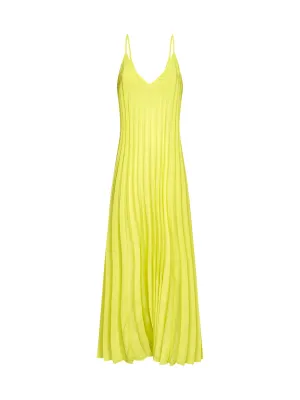 P.A.R.O.S.H. V-Neck Pleated Maxi Dress