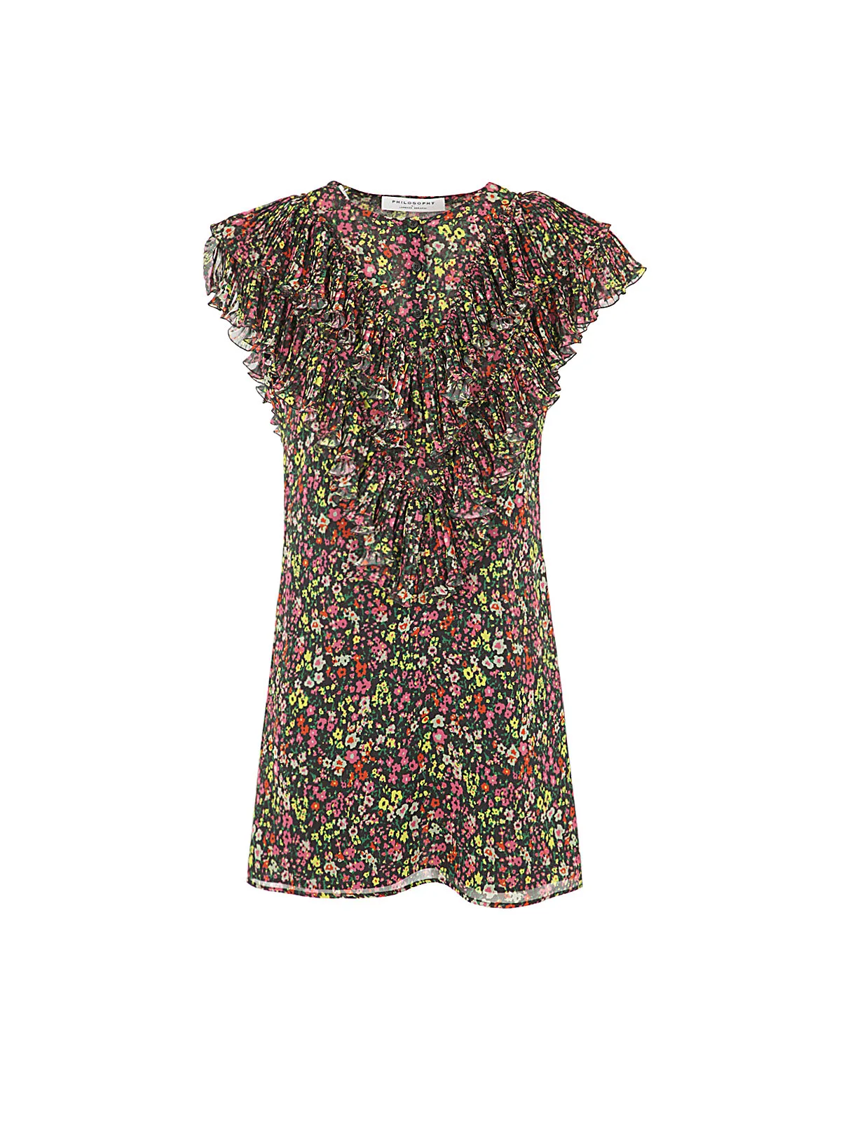 Philosophy Di Lorenzo Serafini Floral Printed Mini Dress