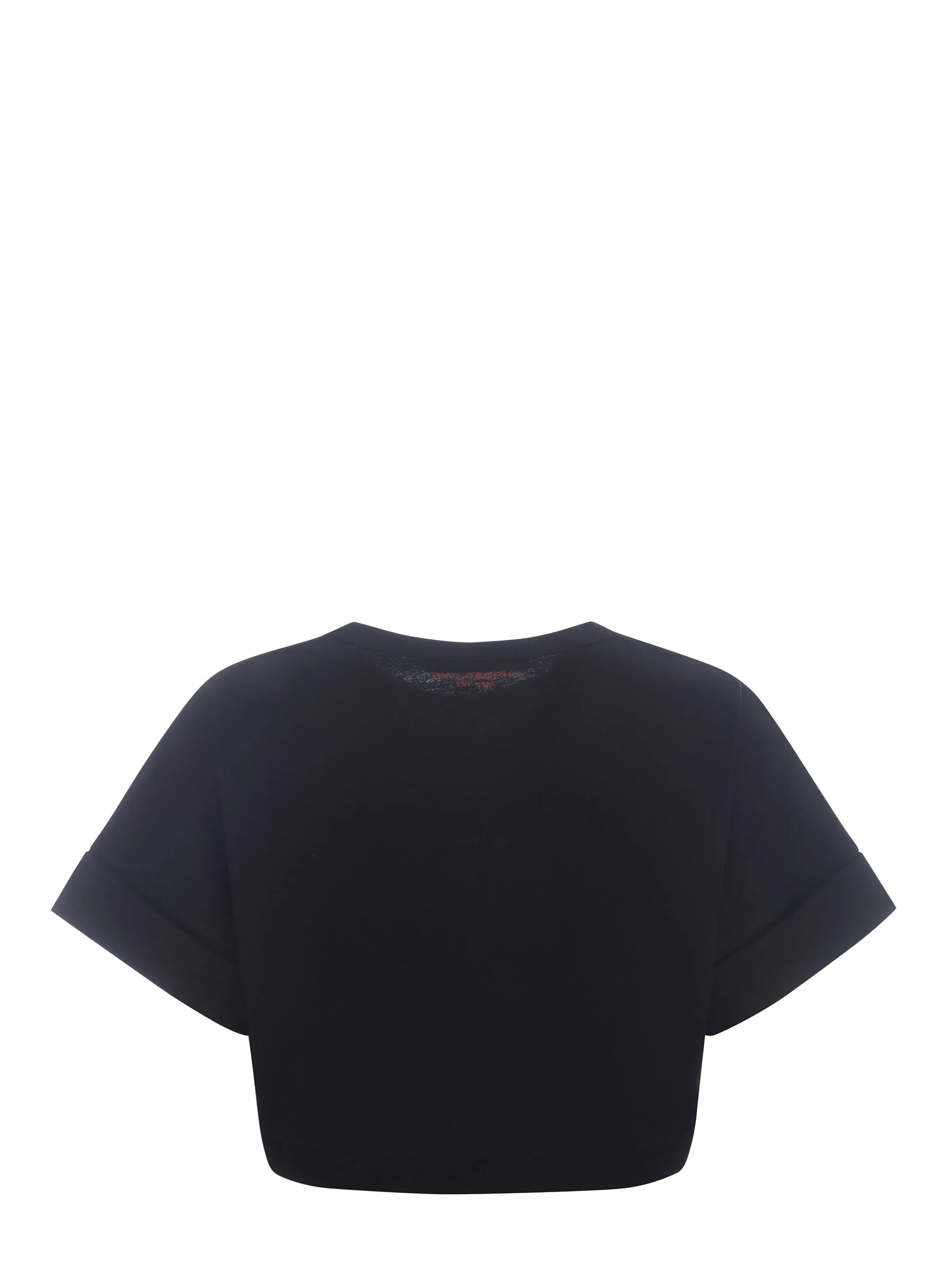 Philosophy Di Lorenzo Serafini Logo Printed Cropped T-Shirt