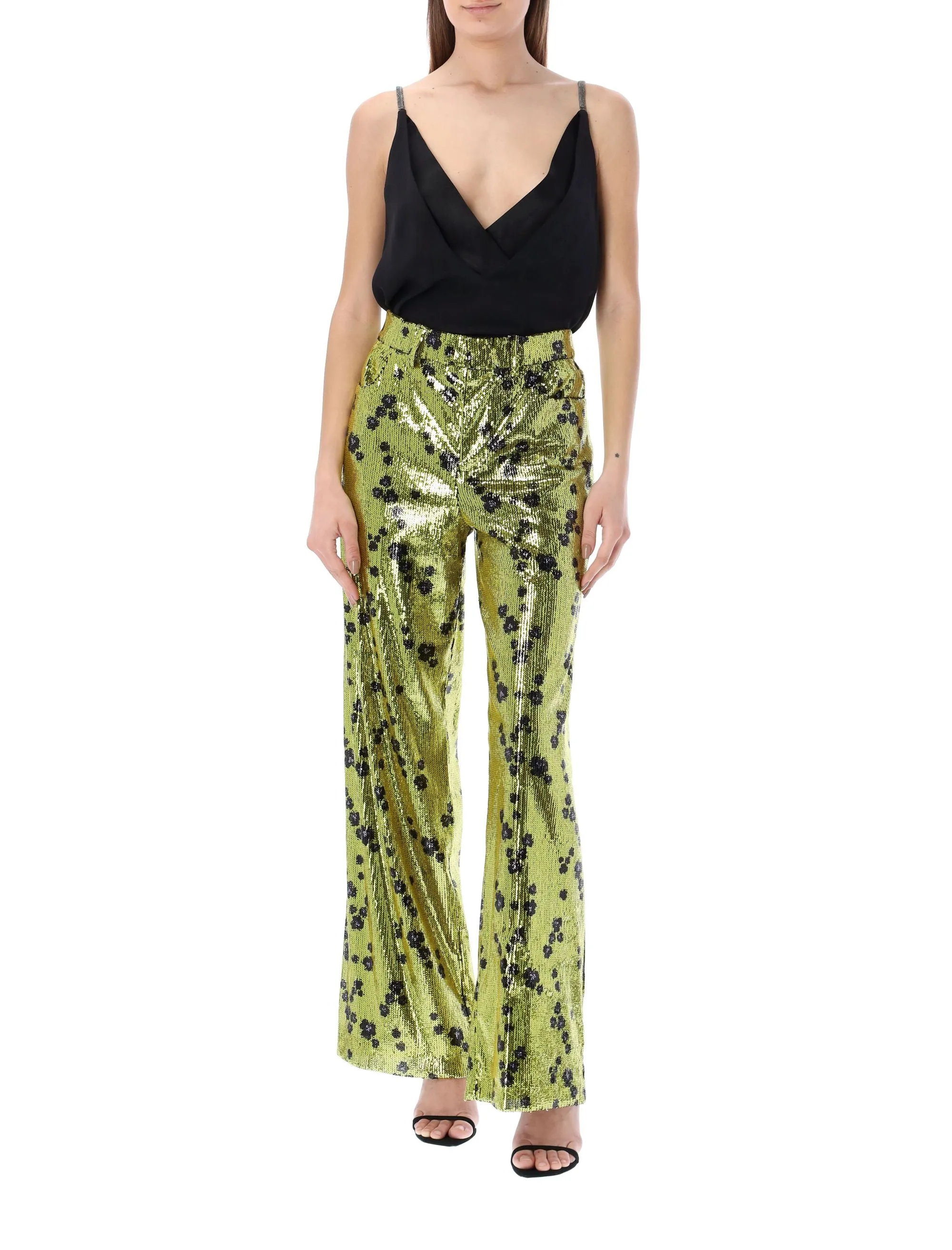 Philosophy Di Lorenzo Serafini Sequin Wide-Leg Pants