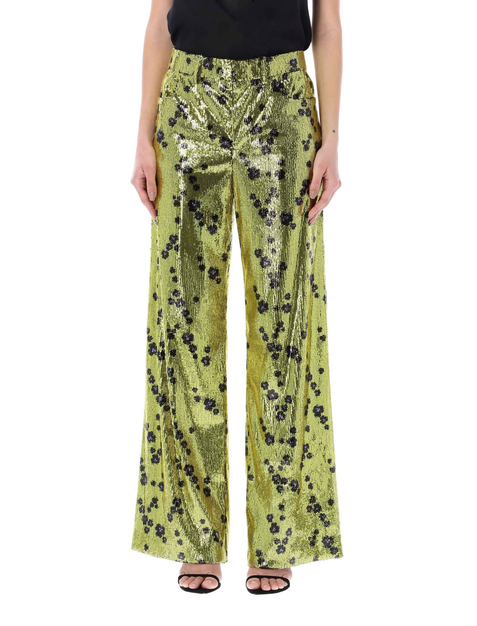 Philosophy Di Lorenzo Serafini Sequin Wide-Leg Pants